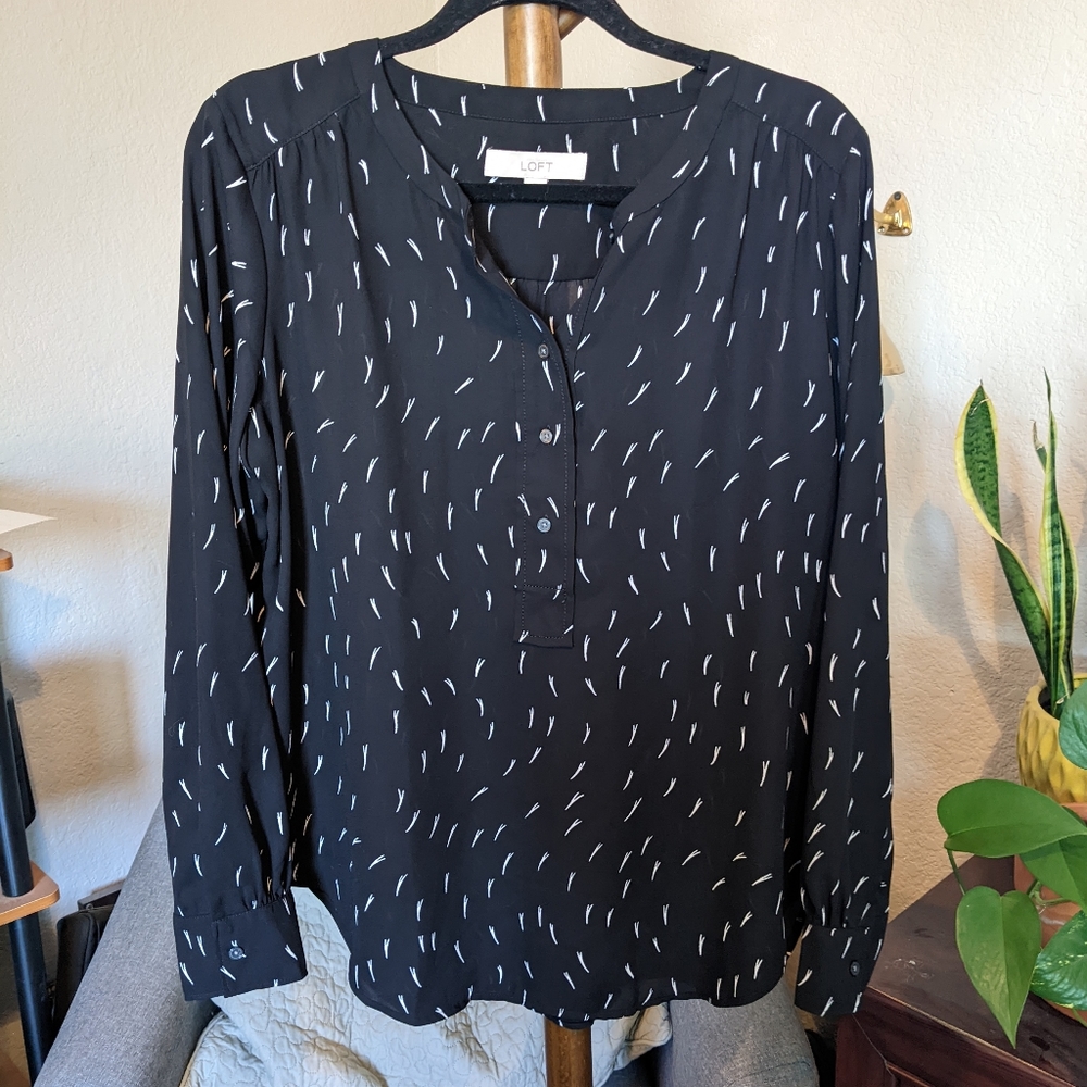 LOFT Printed Blouse